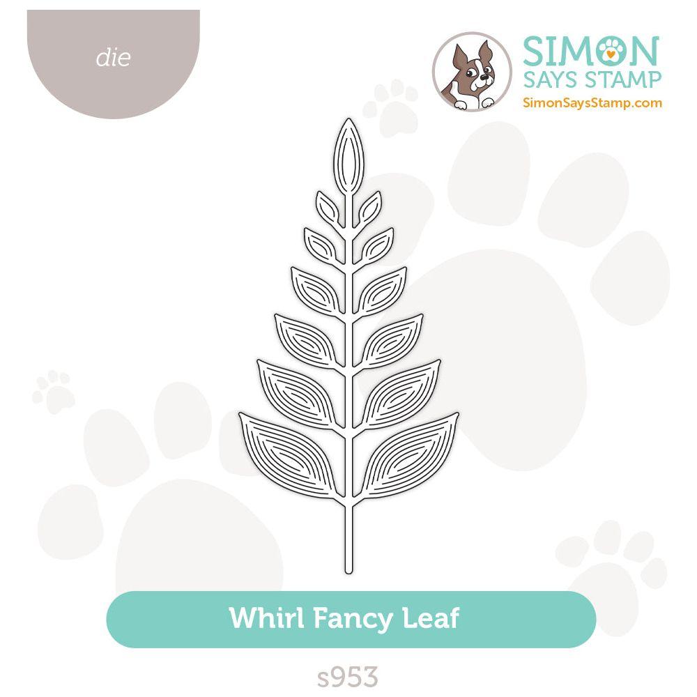 Simon Says Stamp Whirl Fancy Leaf Wafer Die s953 Diecember