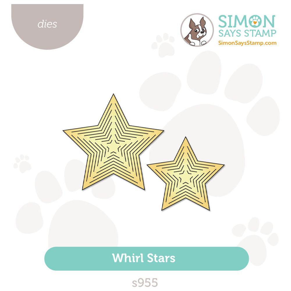 Simon Says Stamp Whirl Stars Wafer Dies s955 Festive Fun