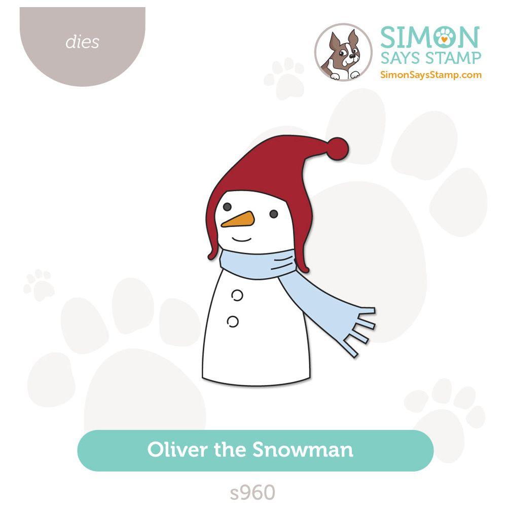 Simon Says Stamp Oliver the Snowman Wafer Dies s960 Festive Fun