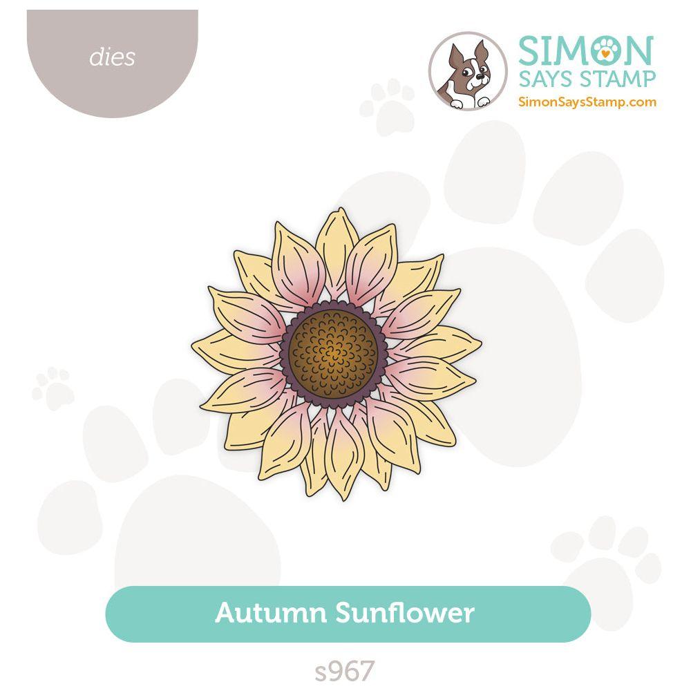 Simon Says Stamp Autumn Sunflower Wafer Dies s967 Sweet Wishes