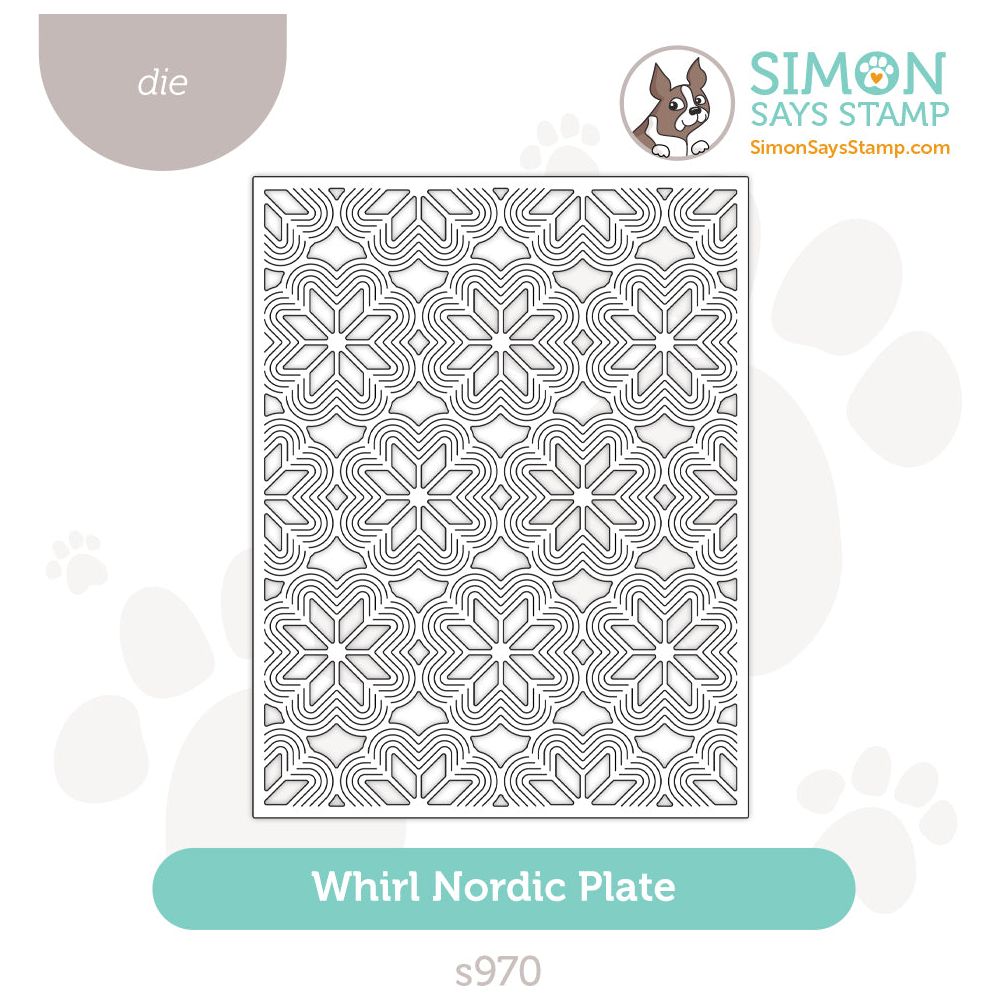 Simon Says Stamp Whirl Nordic Plate Wafer Die s970 DieCember