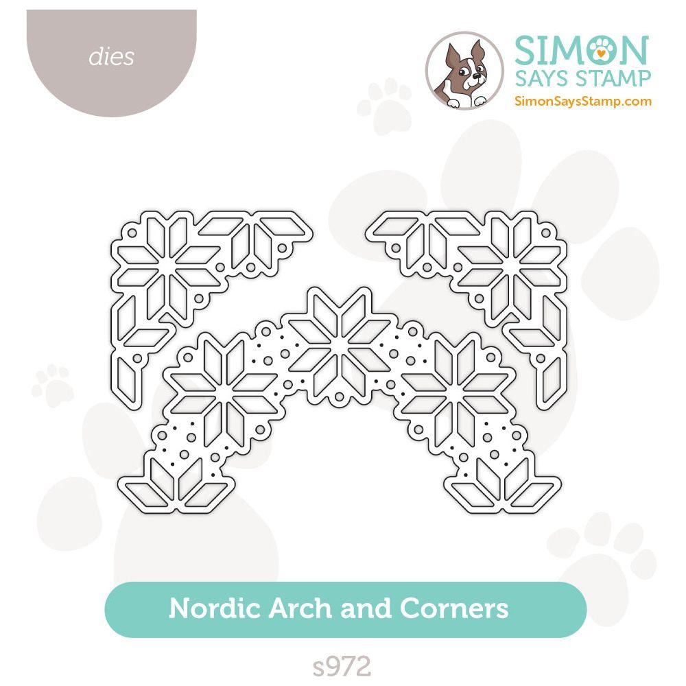 Simon Says Stamp Nordic Arch and Corners Wafer Dies s972 DieCember