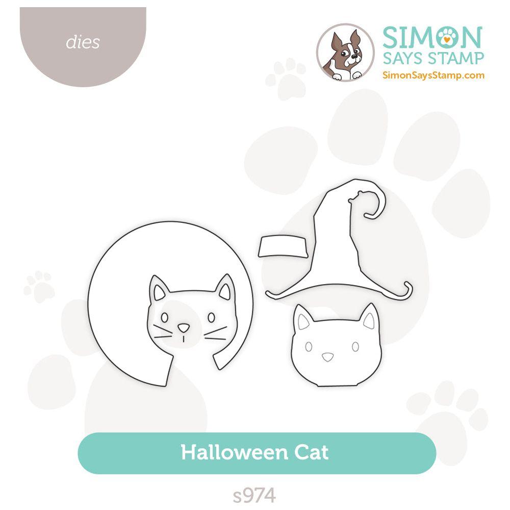 Simon Says Stamp Halloween Cat Wafer Dies s974 Sweet Wishes