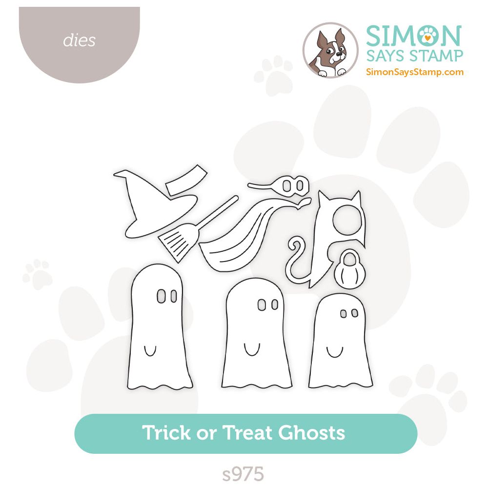 Simon Says Stamp Trick Or Treat Ghosts Wafer Dies s975 Sweet Wishes Sweet Wishes