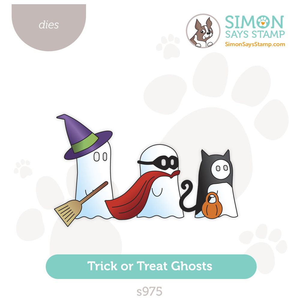 Simon Says Stamp Trick Or Treat Ghosts Wafer Dies s975 Sweet Wishes Sweet Wishes