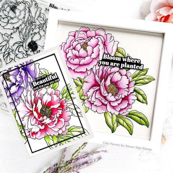 Altenew Billowing Peonies Clear Stamps alt7740 you are beautiful | color-code:ALT01