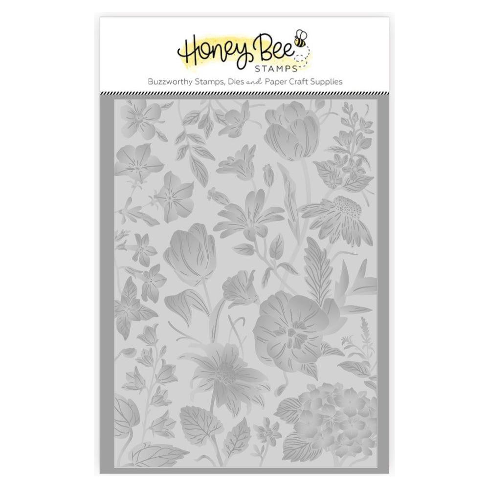 Honey Bee Sandie's Garden Embossing Folder hbef-016 Detailed Product View