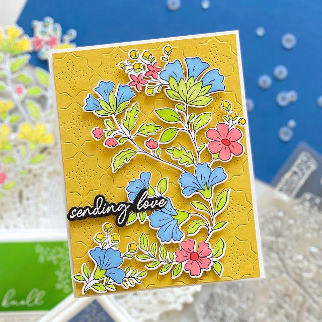 Pinkfresh Studio Beautiful Day Clear Stamps 226624 Sending Love Card | color-code:ALT02