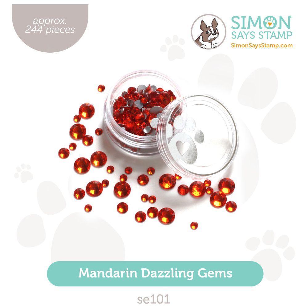 Simon Says Stamp Pawsitively Dazzling Gems Mandarin se101 Be Bold