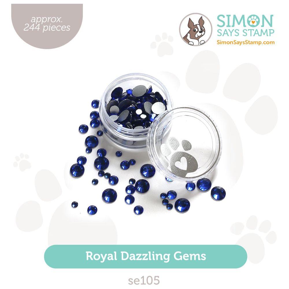 Simon Says Stamp Pawsitively Dazzling Gems Royal se105 Be Bold