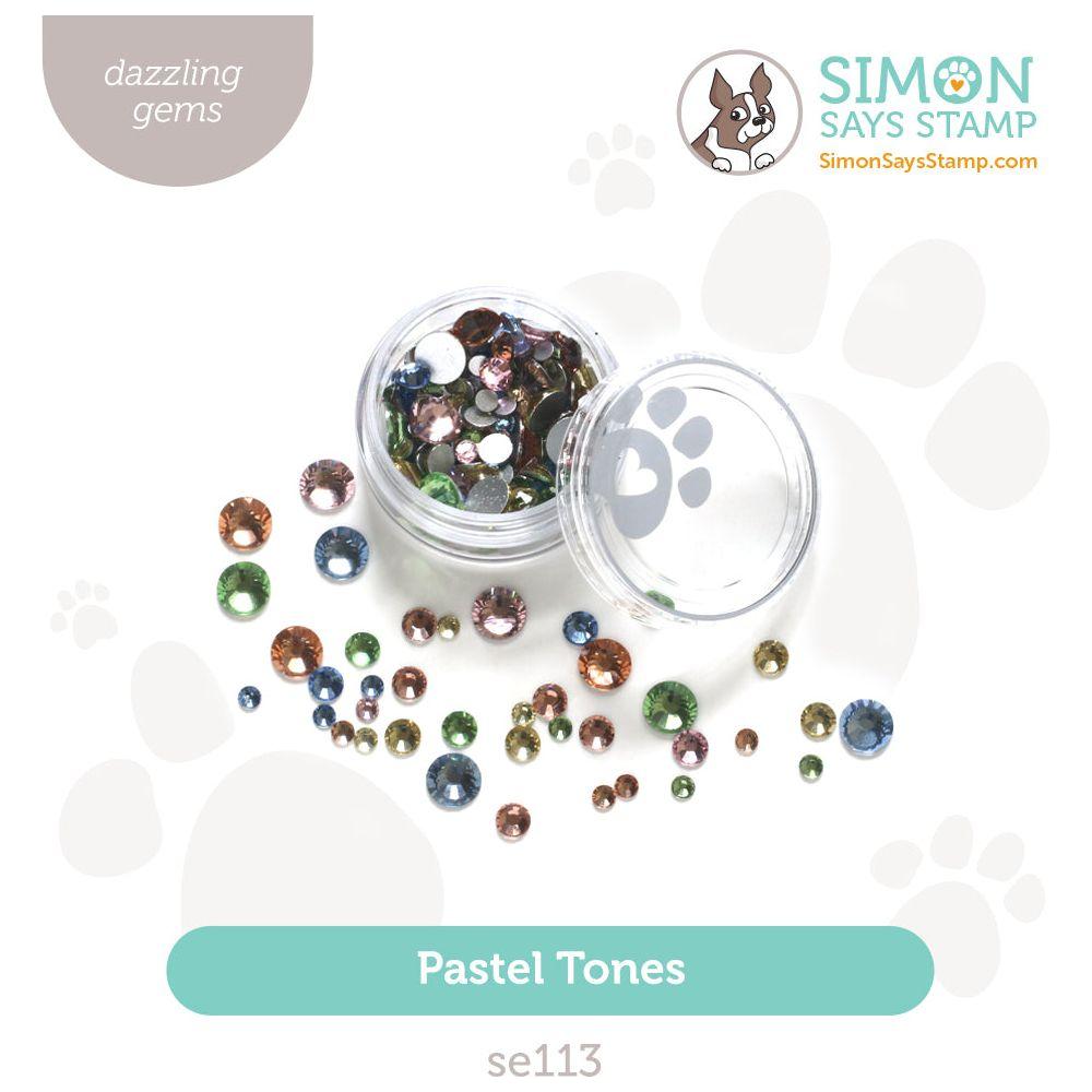 Simon Says Stamp Pawsitively Dazzling Gems Pastel Tones se113