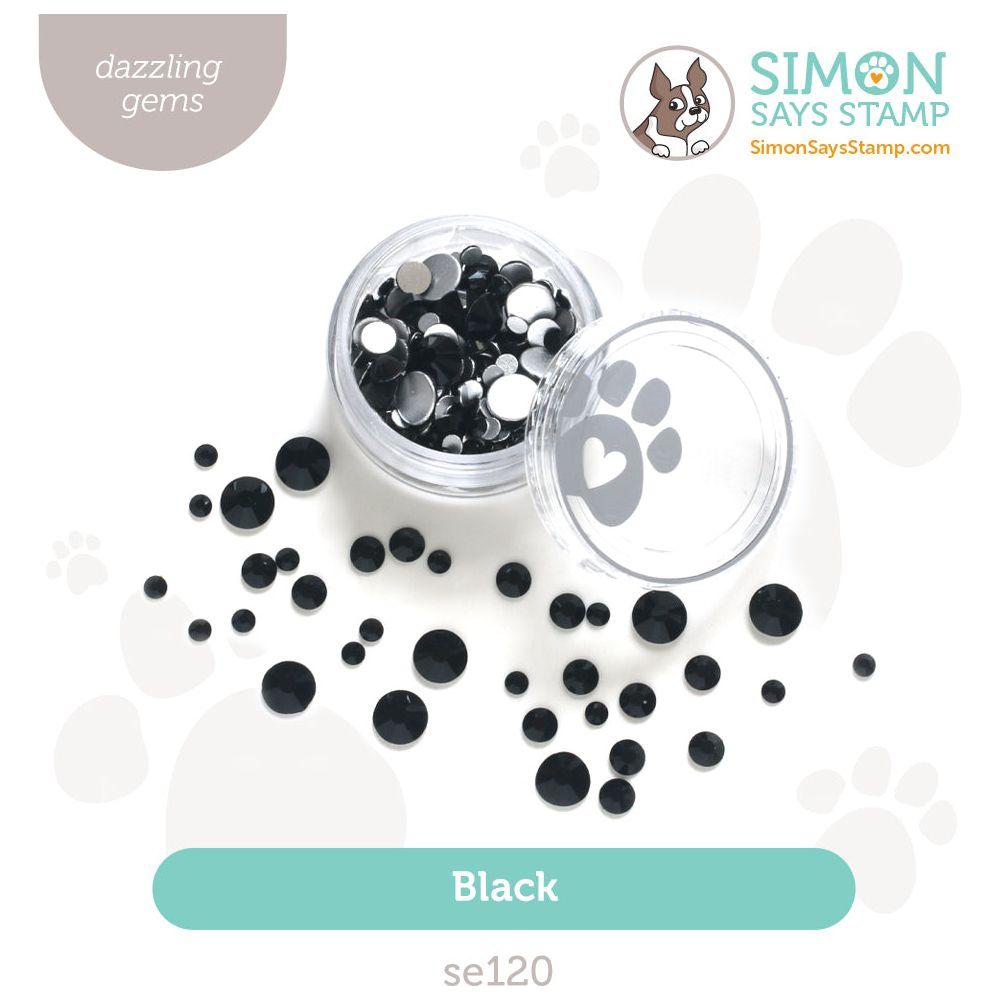 Simon Says Stamp Pawsitively Dazzling Gems Black se120 Sweet Wishes