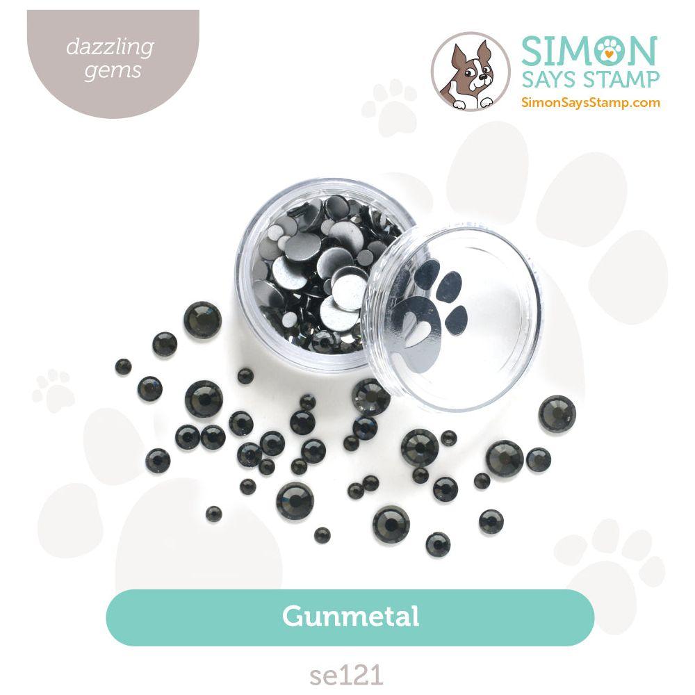 Simon Says Stamp Pawsitively Dazzling Gems Gunmetal se121 Sweet Wishes