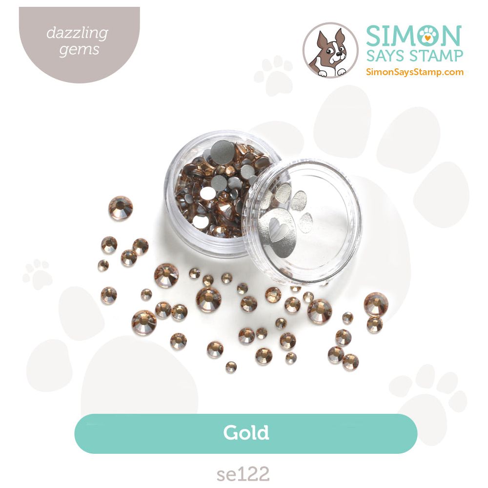 Simon Says Stamp Pawsitively Dazzling Gold Gems