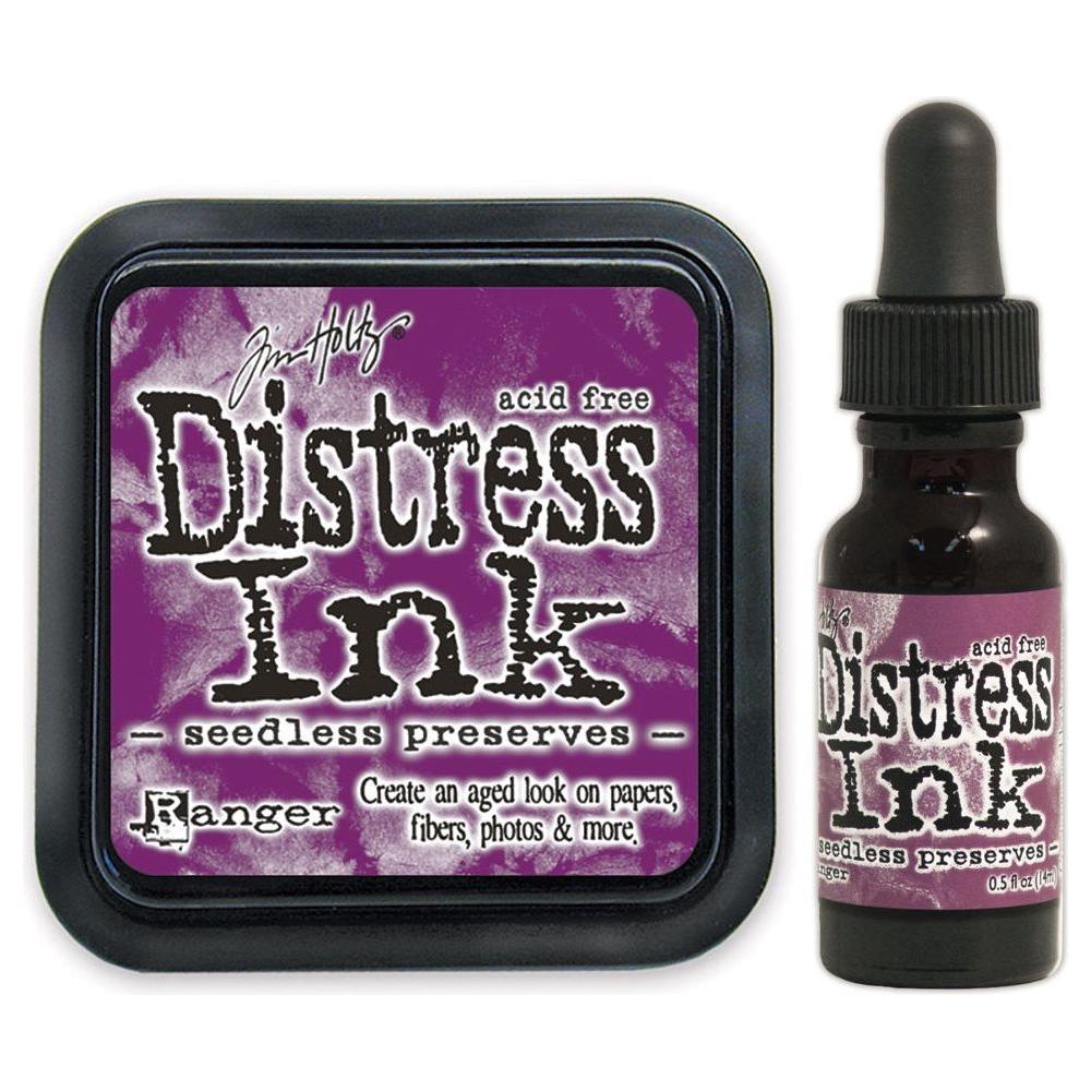 Tim Holtz Distress Seedless Preserves Ink Pad And Reinker Bundle Ranger