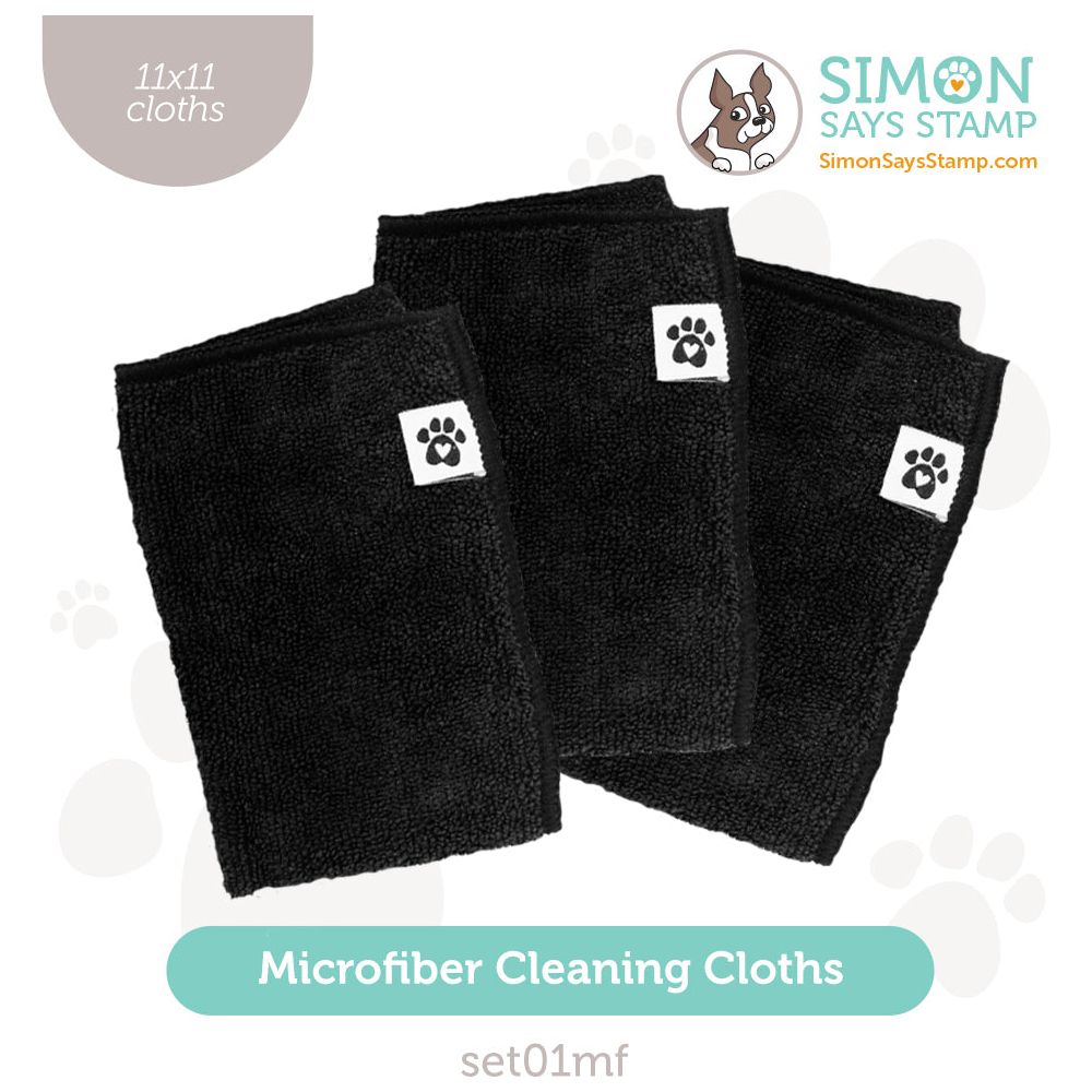 Simon Says Stamp Pawsitively Perfect Microfiber Cleaning Cloth Bundle of 3