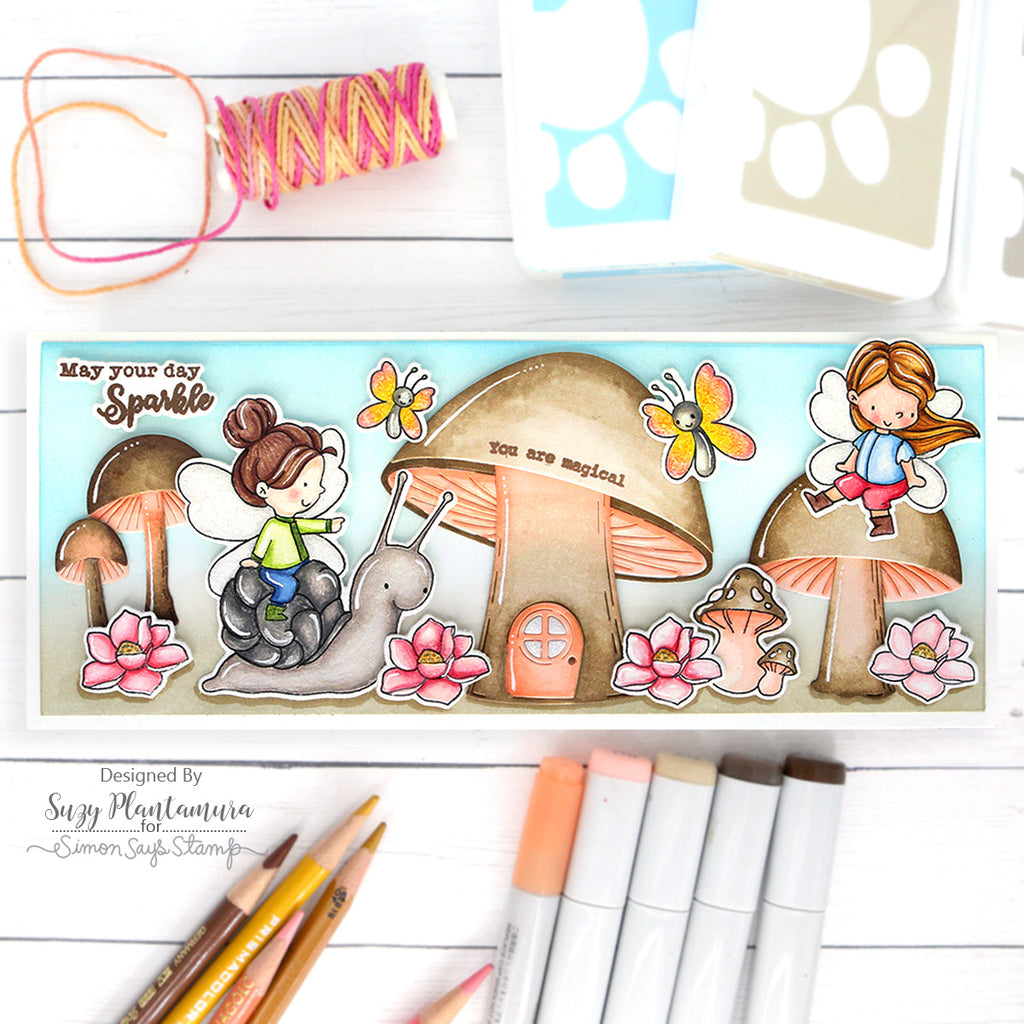 Simon Says Stamps and Dies Magical Spring set614ms Fairies Card | color-code:ALT01