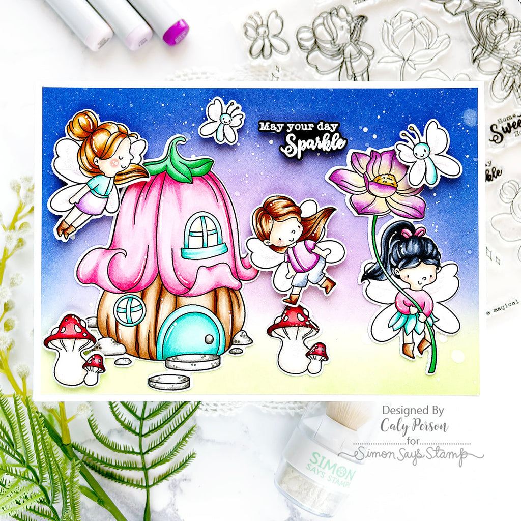 Simon Says Stamps and Dies Magical Spring set614ms Fairies Card | color-code:ALT04