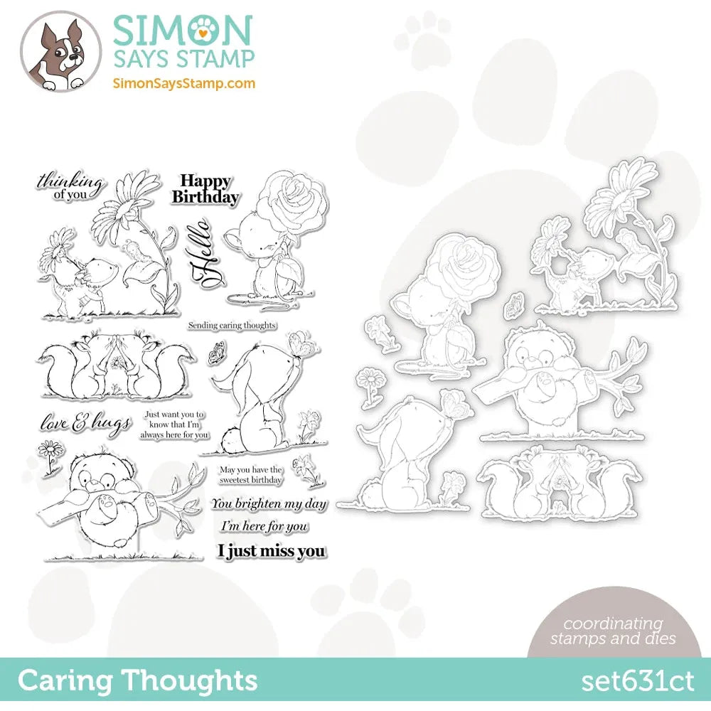 Simon Says Stamps And Dies Caring Thoughts set631ct Dear Friend