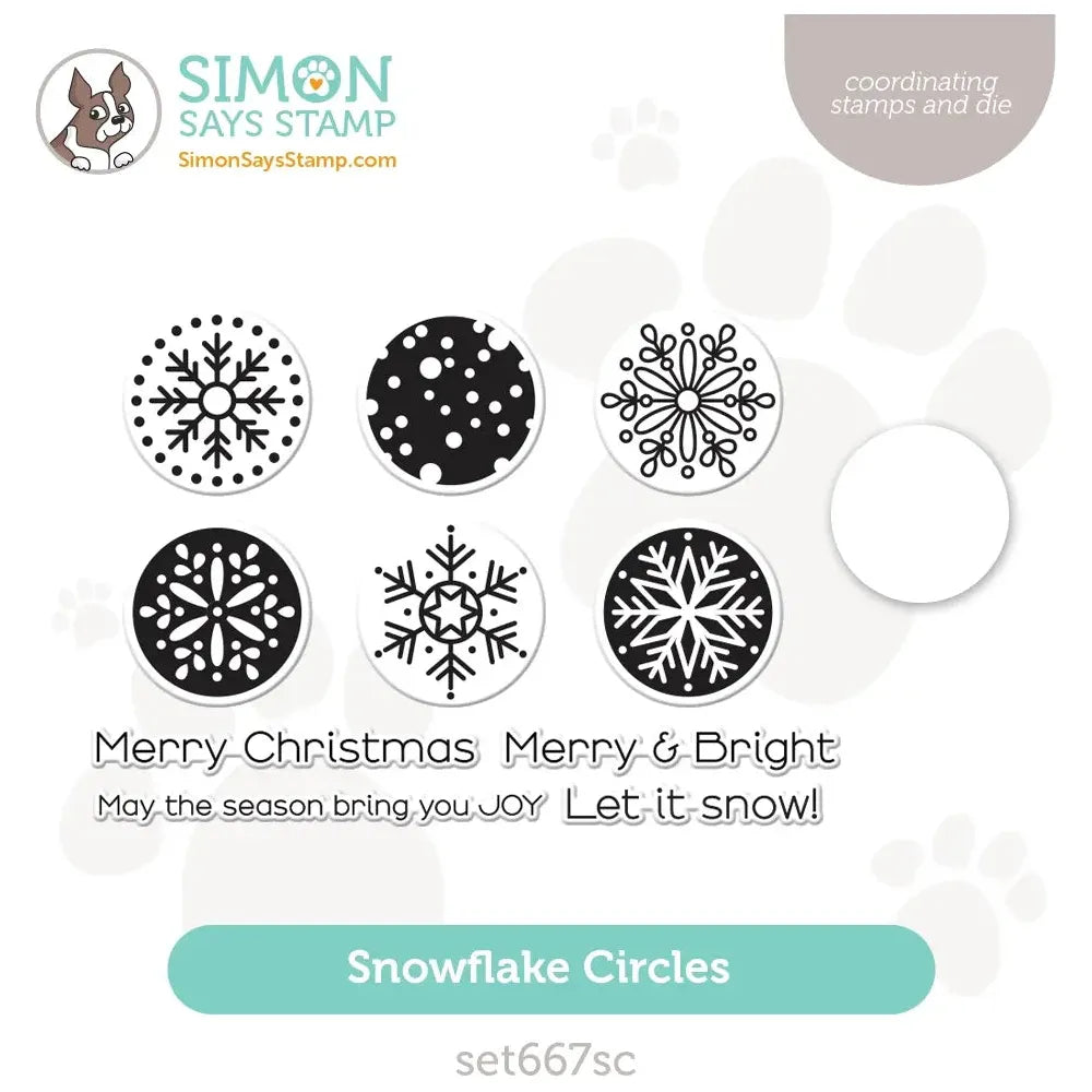 Simon Says Stamps and Dies Snowflake Circles set667sc Stamptember