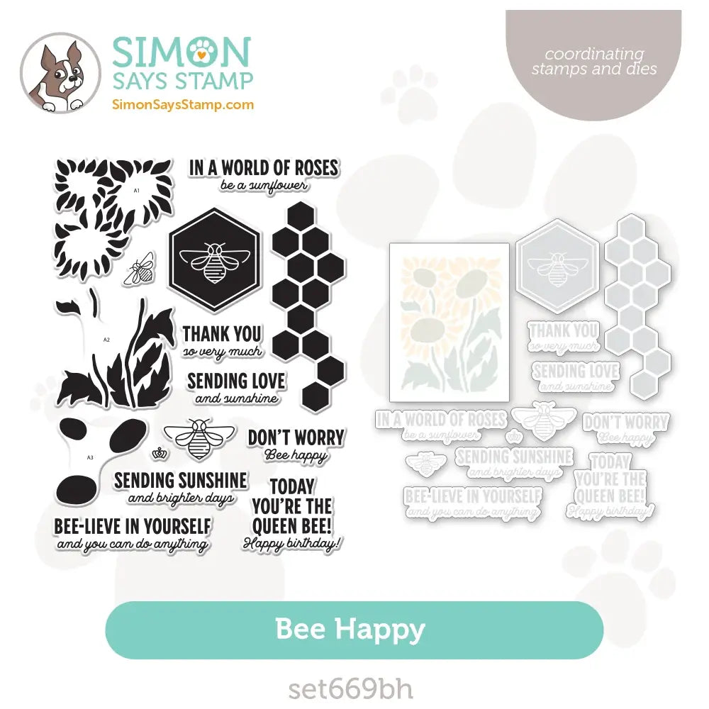 Simon Says Stamps And Dies Bee Happy set669bh