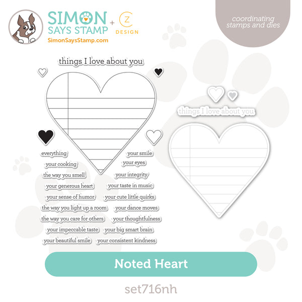 Simon Says Stamp Stencils Hearts In A Heart ssst221730c Smitten