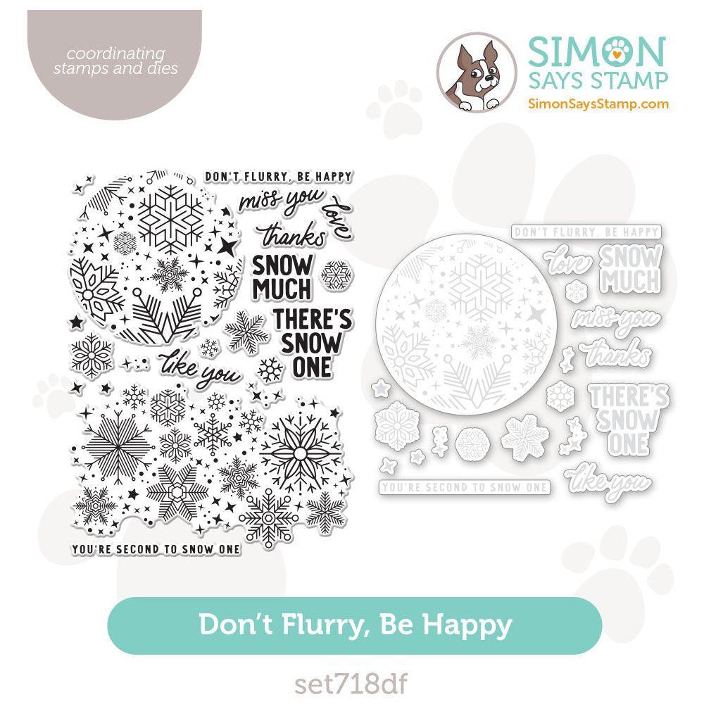 Simon Says Stamps And Dies Don't Flurry Be Happy