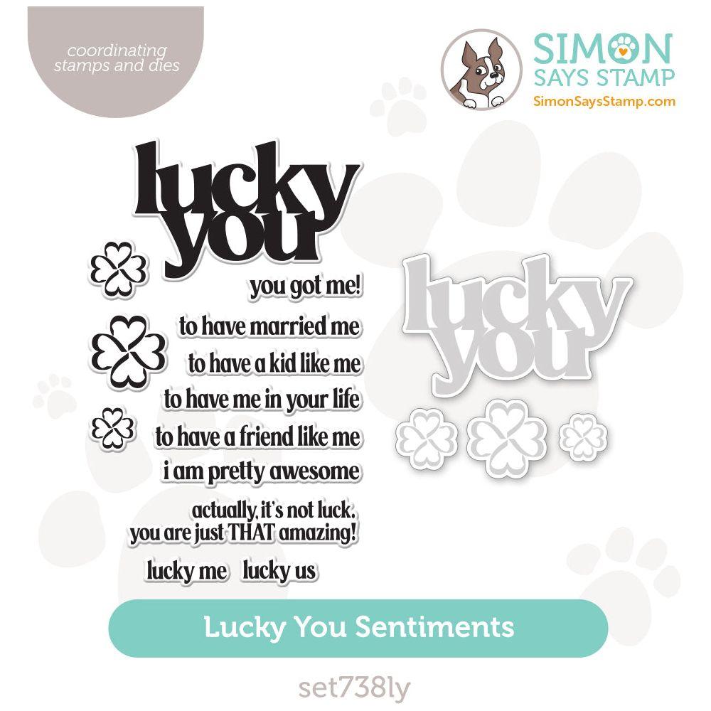 Simon Says Stamps and Dies Lucky You Sentiments set738ly Splendor