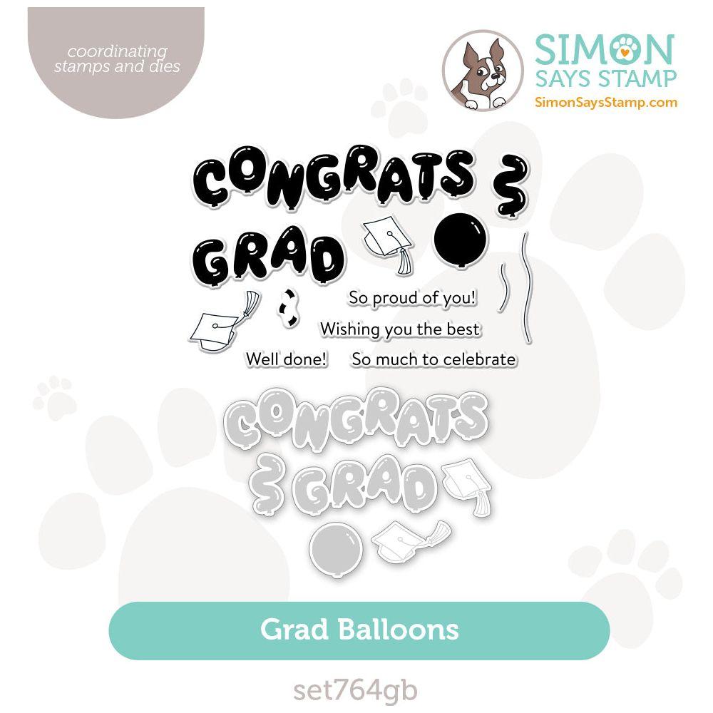 Simon Says Stamps And Dies Grad Balloons set764gb Celebrate