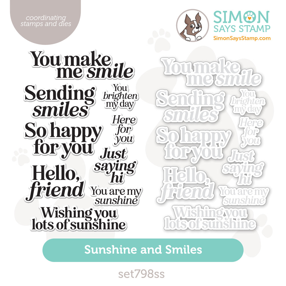 Simon Says Stamps and Dies Sunshine and Smiles set798ss Sunny Vibes