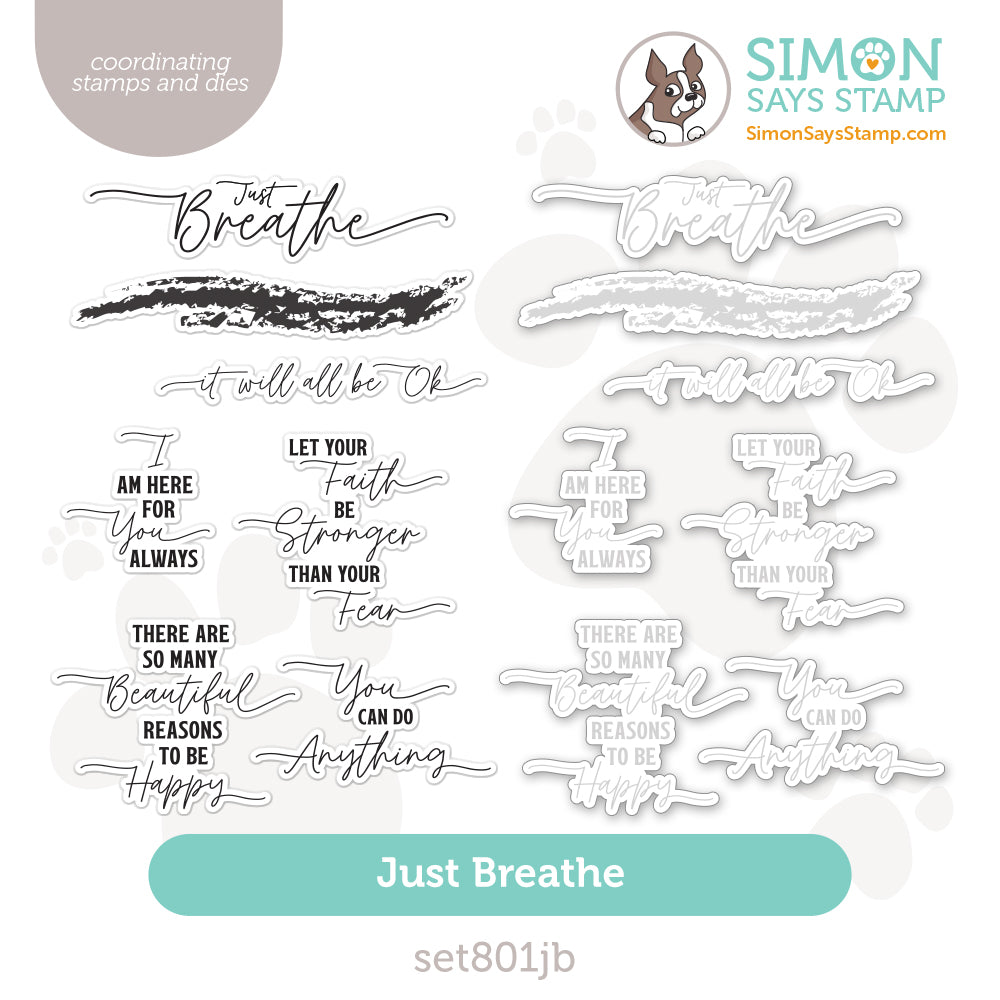 Simon Says Stamps and Dies Just Breathe set801jb Sunny Vibes