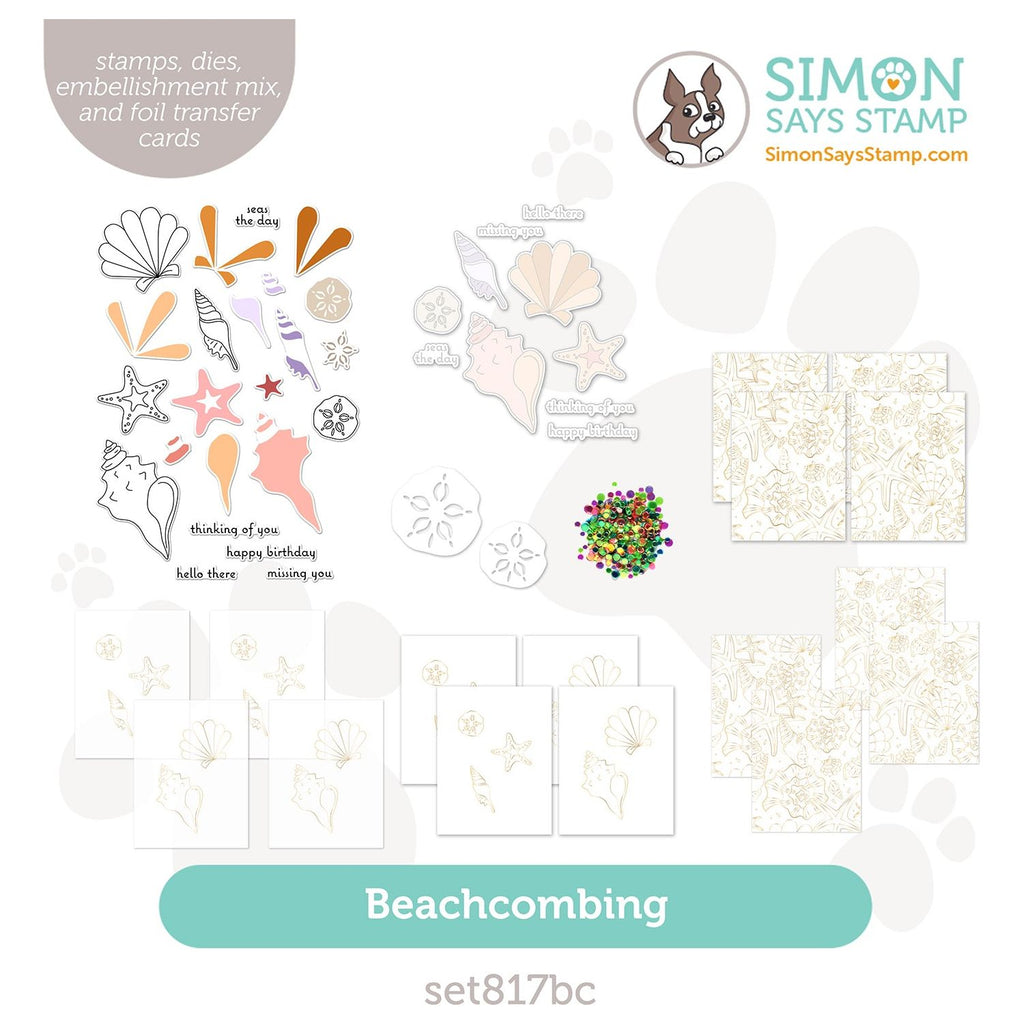 Simon Says Stamp Beachcombing Bundle set817bc Sunny Vibes