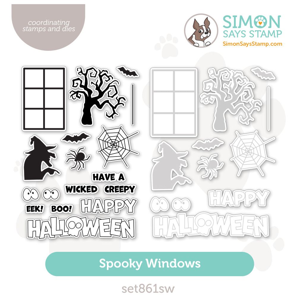 Simon Says Stamps And Dies Spooky Windows set861sw Stamptember