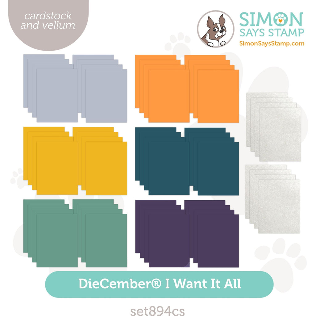 Simon Says Stamp DieCember Collection I Want It All Cardstock set894cs