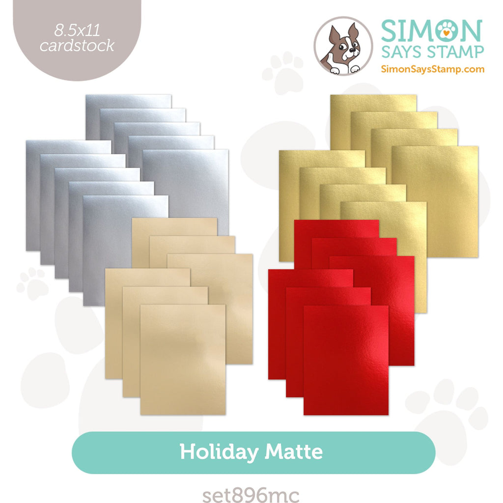 Simon Says Stamp Holiday Matte Cardstock Bundle set896mc DieCember