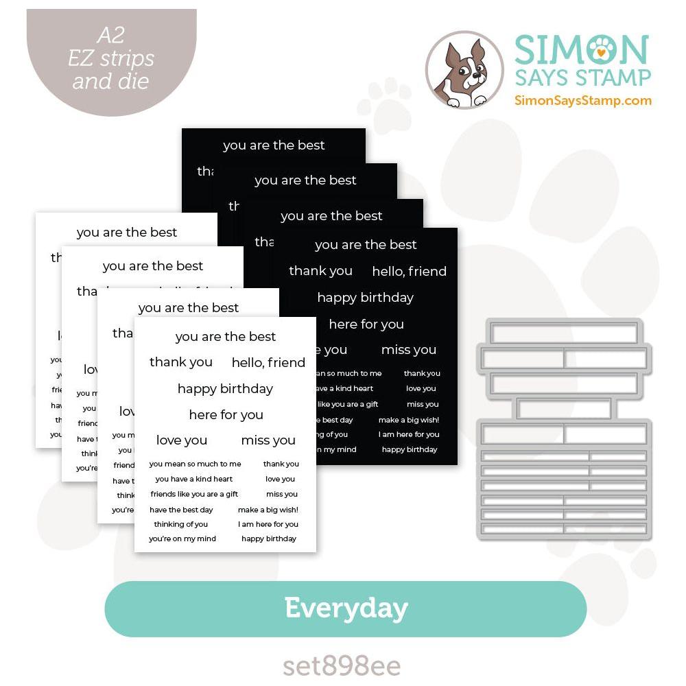 Simon Says Stamp EZ Strips and Dies Everyday set898ee DieCember