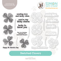 Sketched Clovers Stamp & Die Set