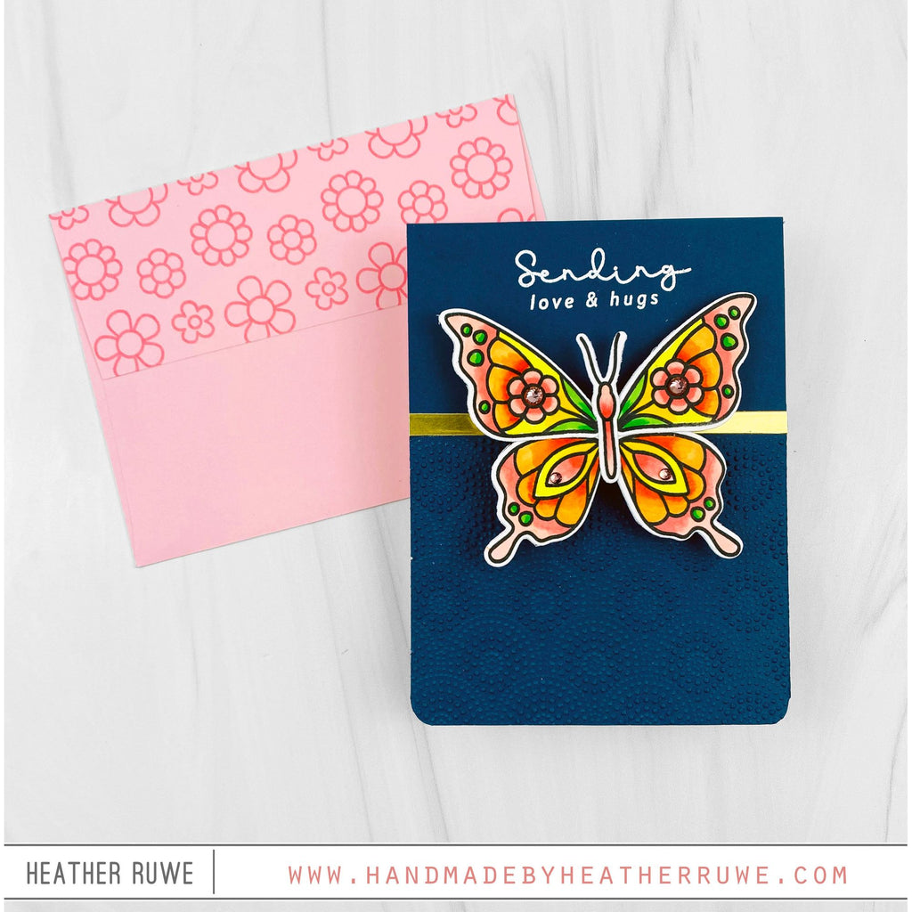 Simon Says Stamps And Dies Mix And Match Butterflies set744mm Splendor Love and Hugs Card | color-code:ALT08