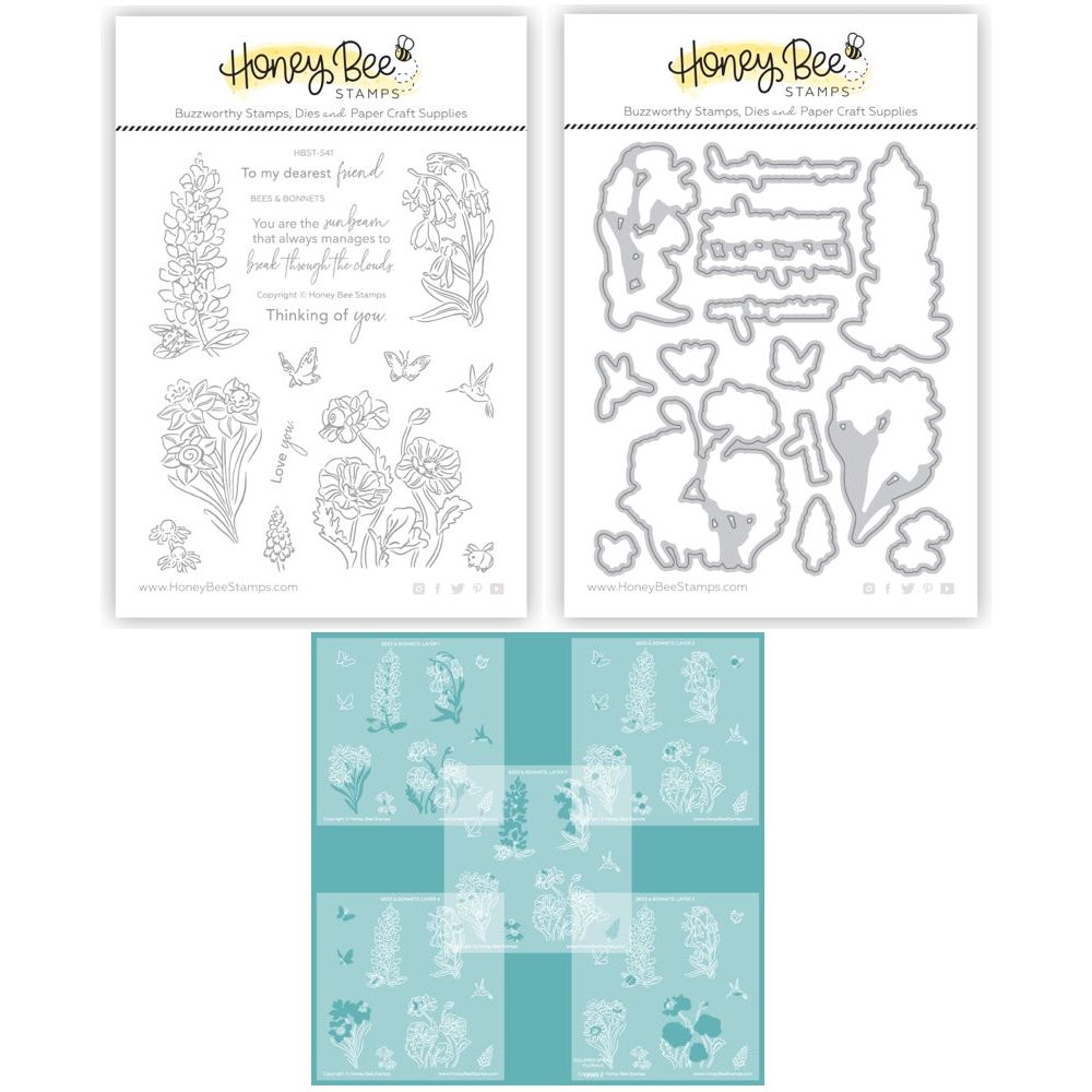 Honey Bee Bees And Bonnets Bundle