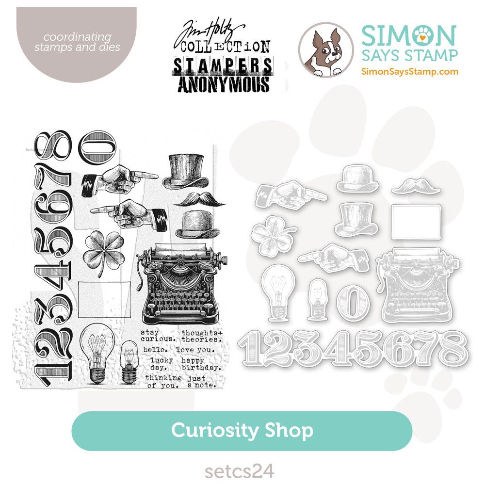 PREORDER Simon Says Stamp Curiosity Shop Wafer Dies sss482 setcs24