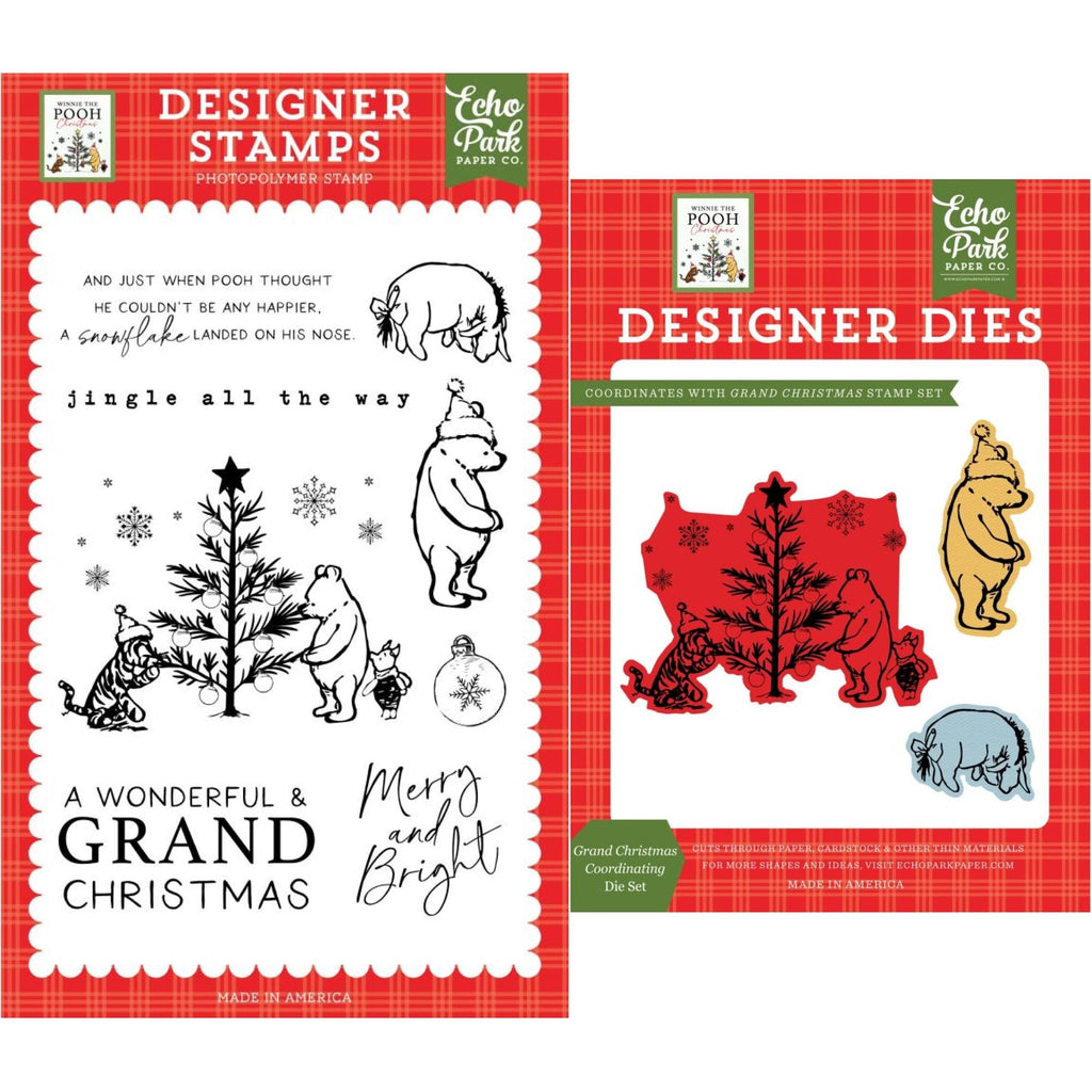 Echo Park Grand Christmas Stamp And Die Bundle