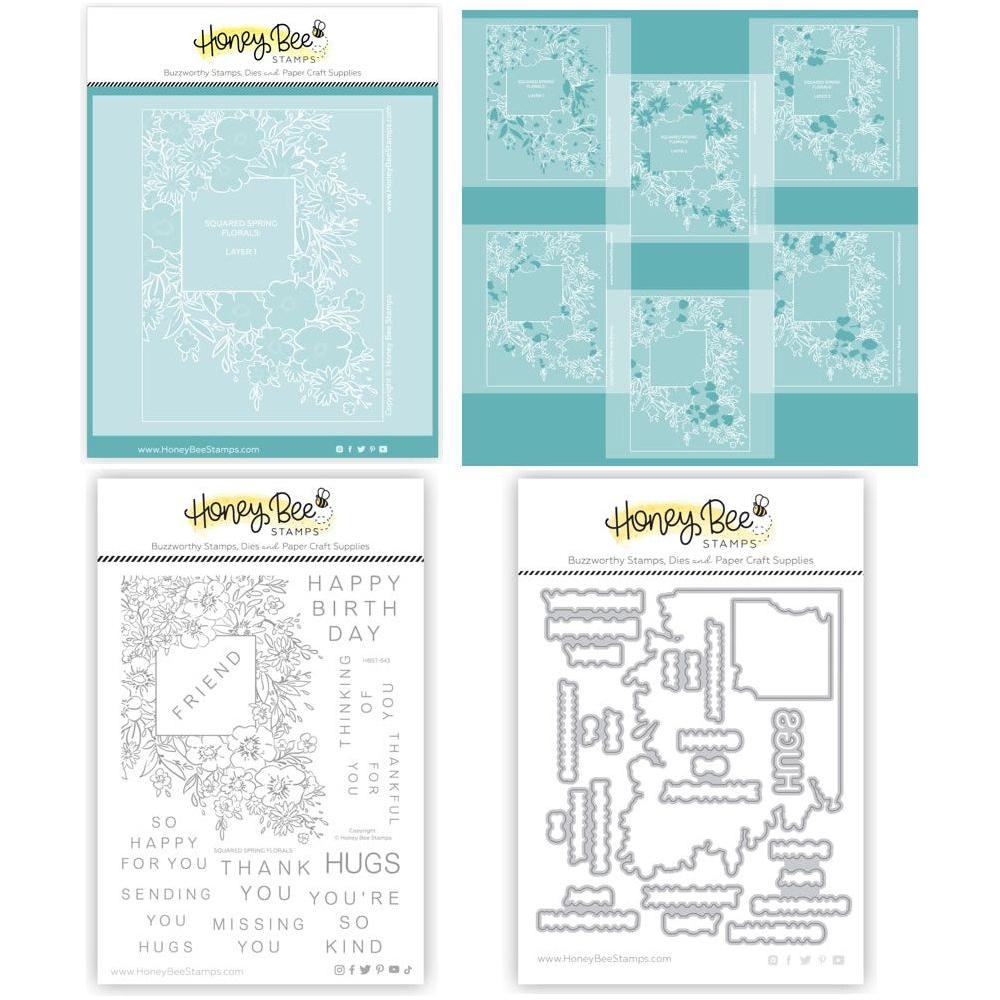 Honey Bee Squared Spring Florals Bundle