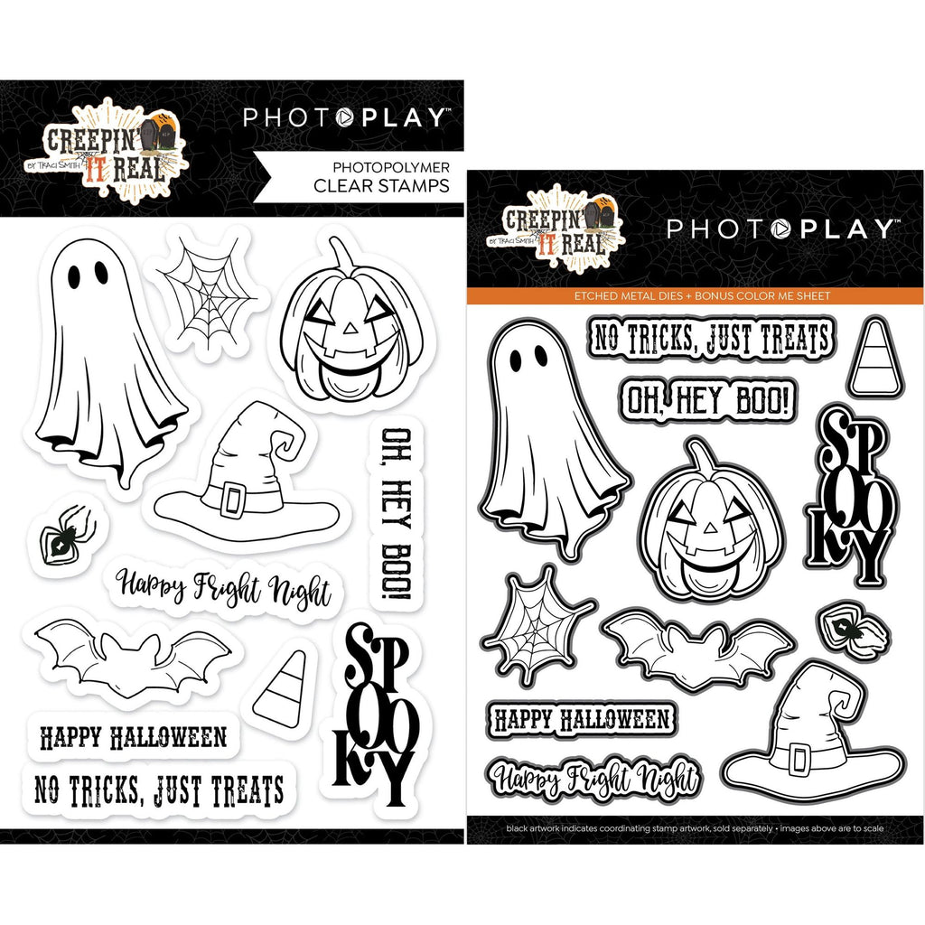 PhotoPlay Creepin' It Real Stamps And Dies Bundle