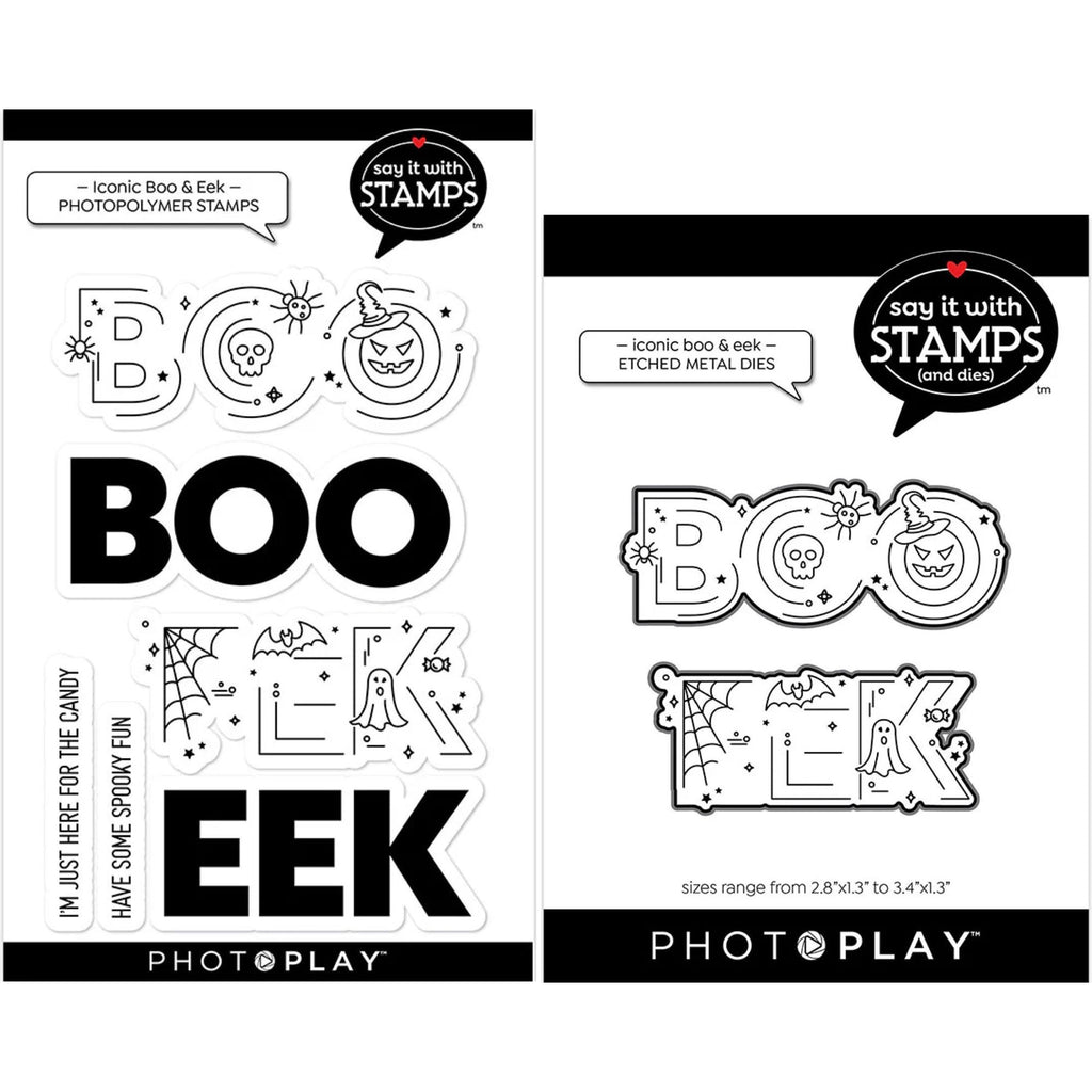 PhotoPlay Iconic Boo And Eek Stamps And Dies Bundle