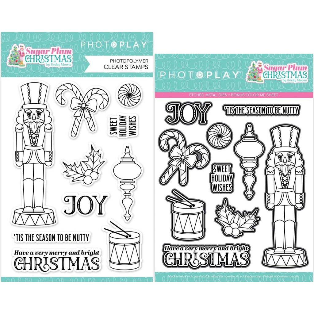 PhotoPlay Sugar Plum Stamp And Die Bundle