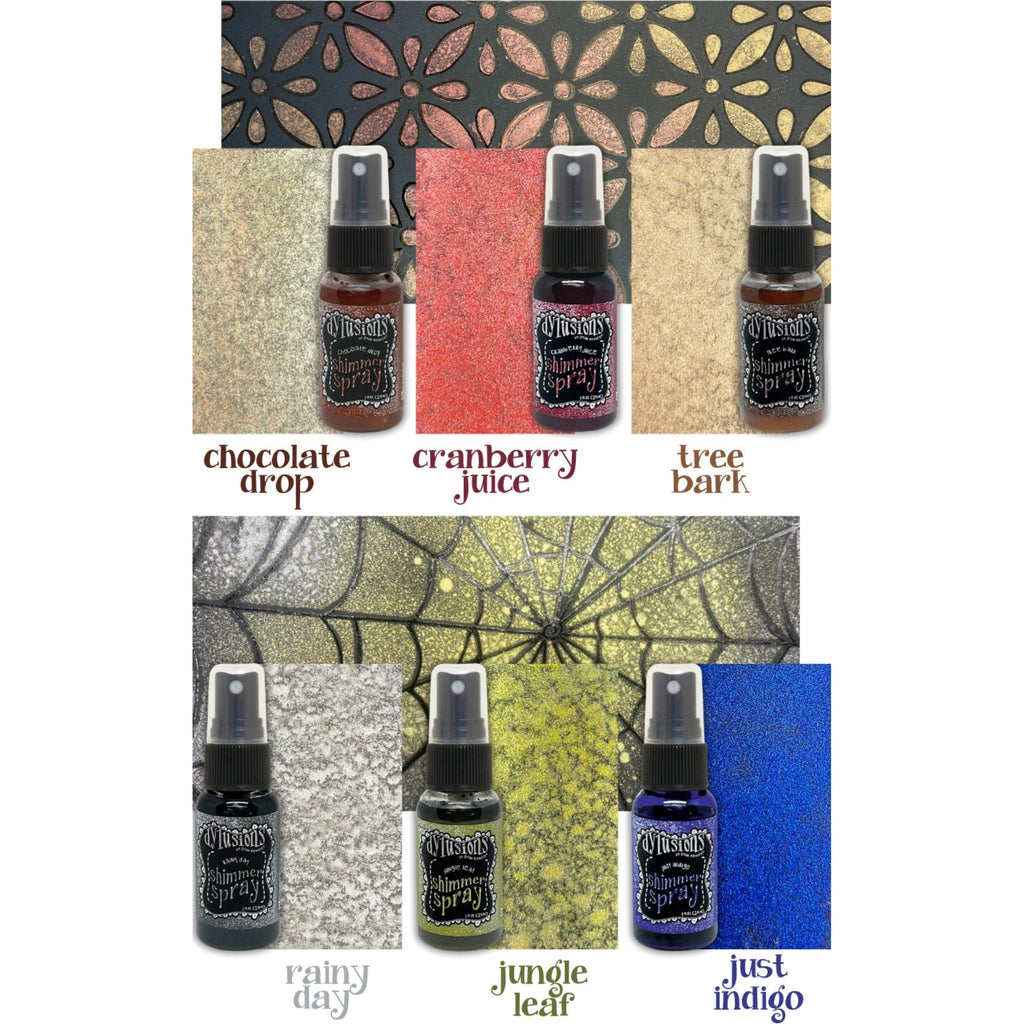 Ranger Dylusions Shimmer Spray Bundle Of 6 Swatch Cluster