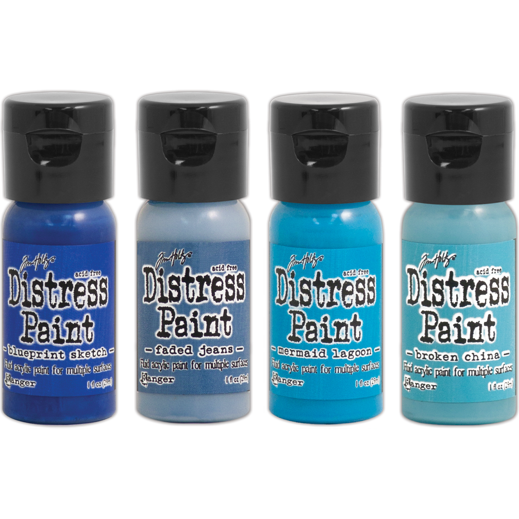 Tim Holtz Flip Top Distress Paint Foursome Bundle 6