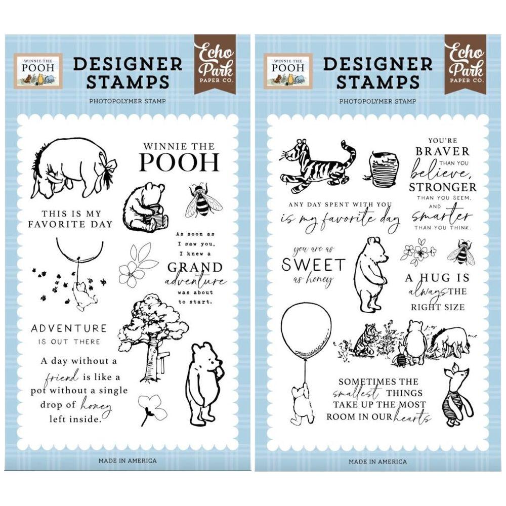 Echo Park Winnie The Pooh Clear Stamps Bundle