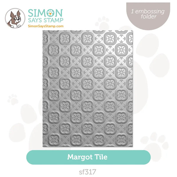 Simon Says Stamp Embossing Folder Margot Tile sf317