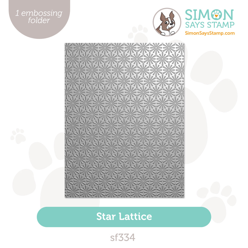 Simon Says Stamp Embossing Folder Star Lattice sf334